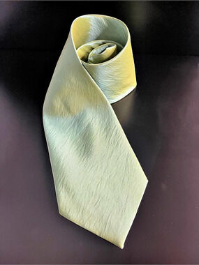 Italian Design By Tal's Handmade Silk Tie in Green